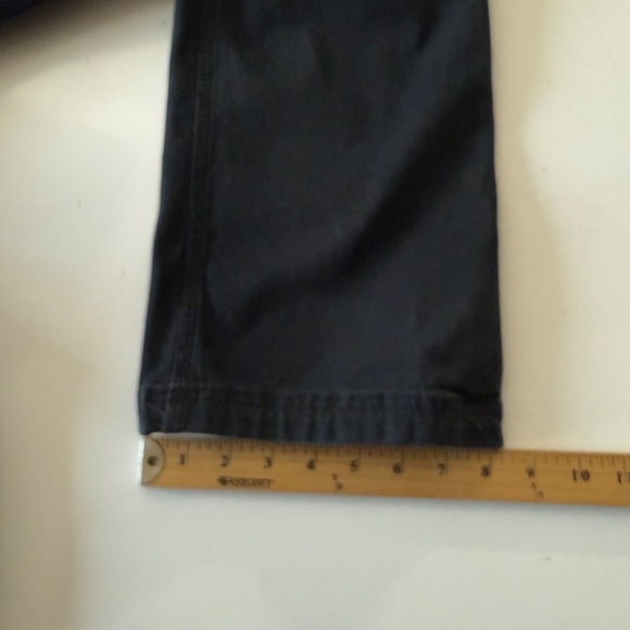 Duluth Trading Flex Fire Hose Black Denim Straight Leg Denim Jeans Mens 36 x 34 - Picture 9 of 10